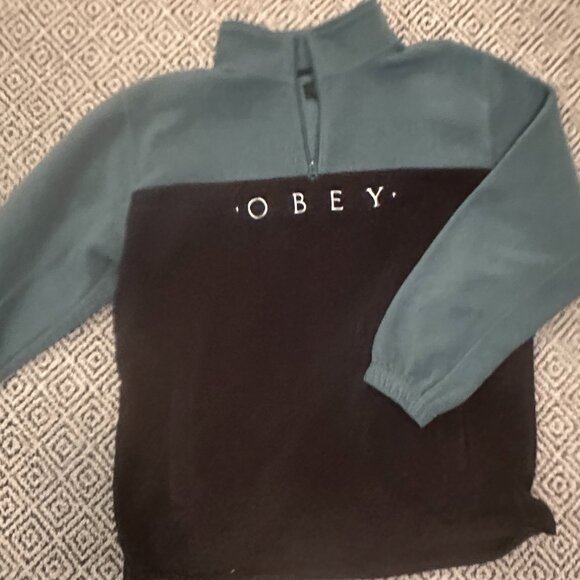 Obey Zip-Up Fleece Hoodie - Picture 2 of 4